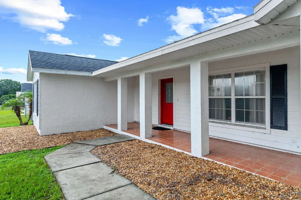 Attached one-car garage