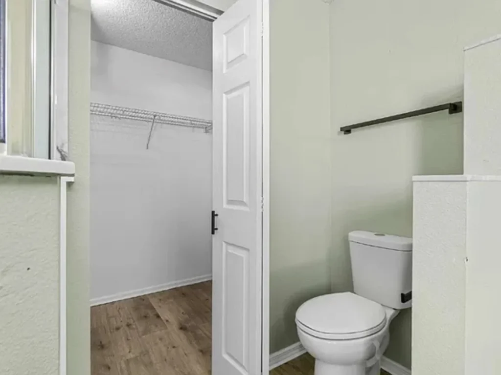Toilet Area in Modern Finishes and Fenced Yard in Central Ocala