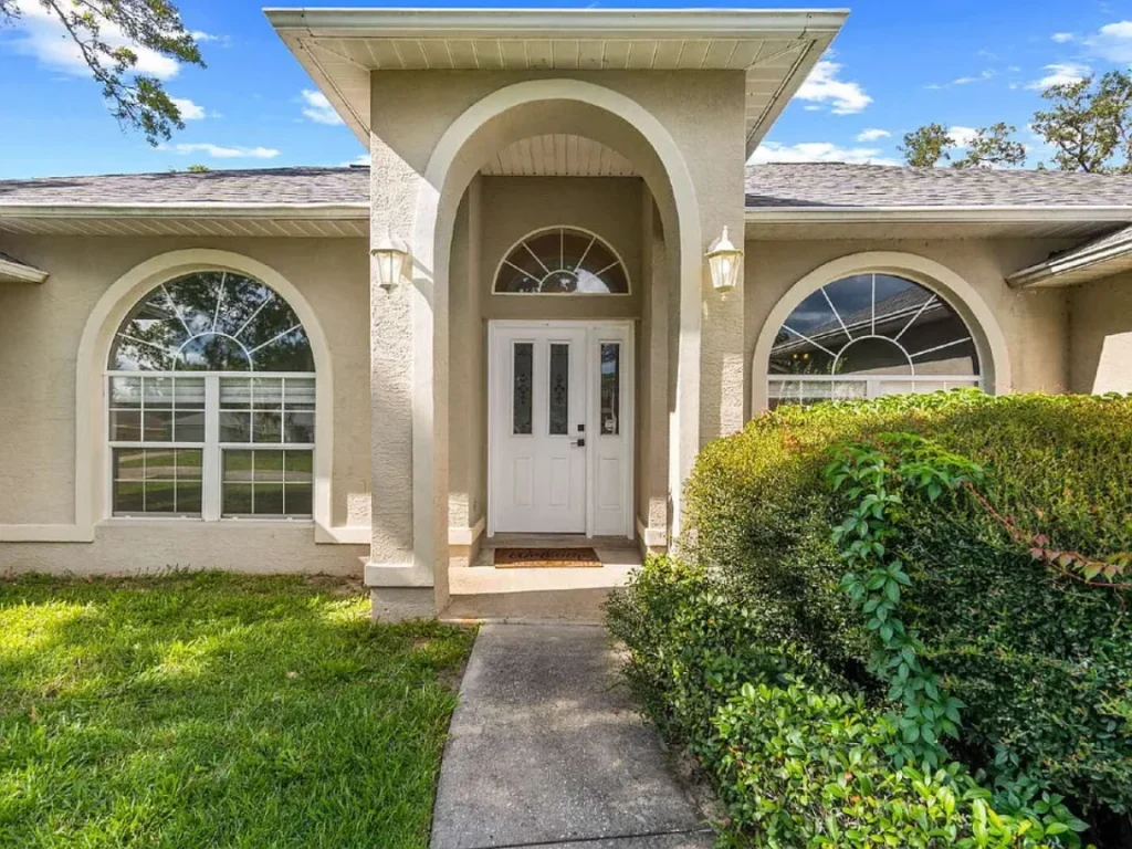 door view of Modern Finishes and Fenced Yard in Central Ocala